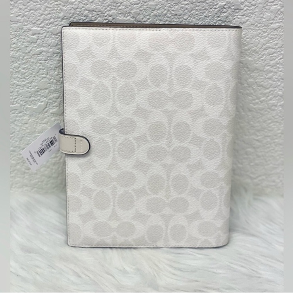 Coach Signature Leather Snap Notebook 📓 NWT/NIP - Picture 6 of 8